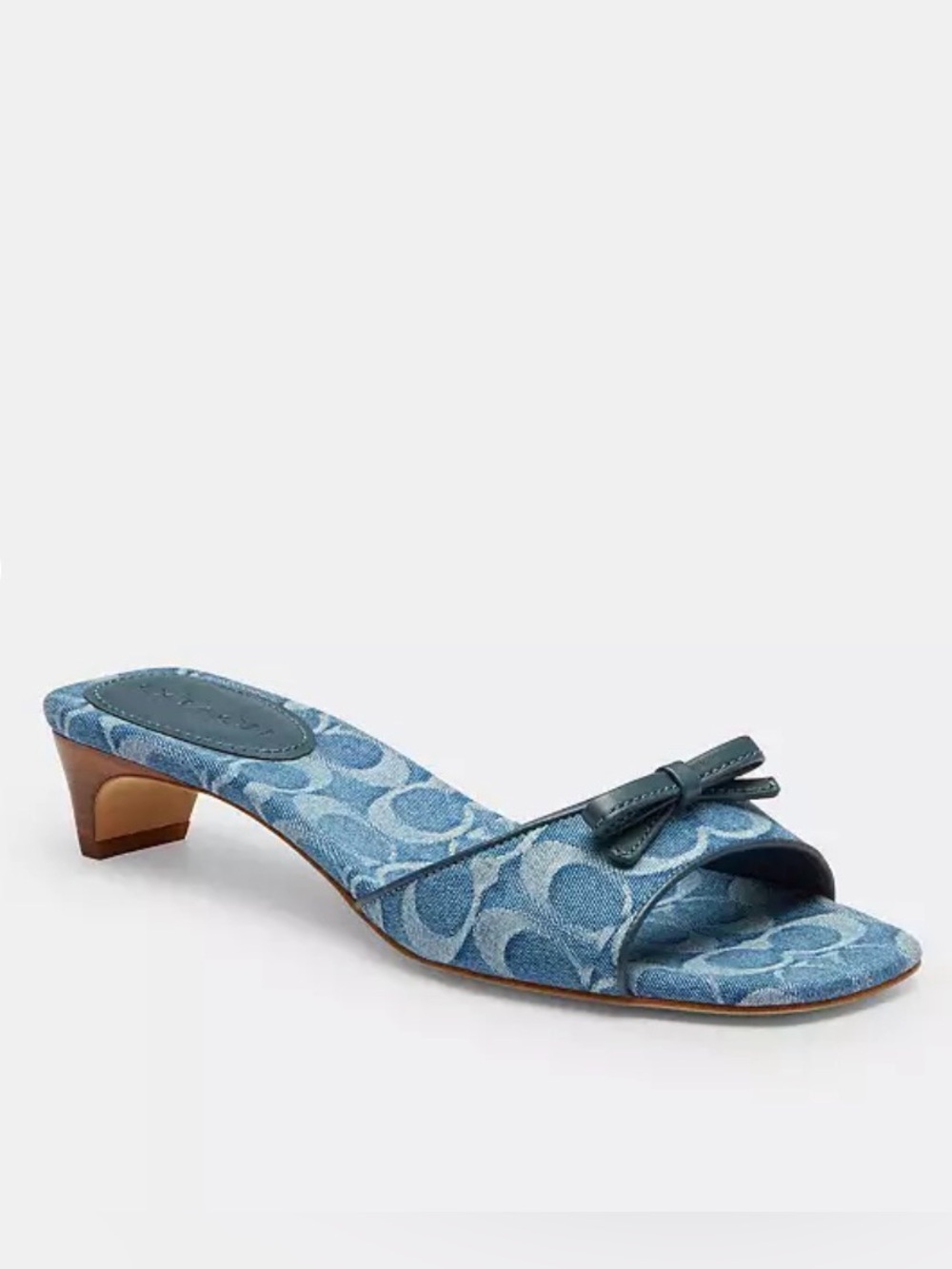 Coach Bow Kitten Heel Sandal